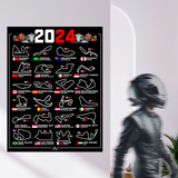 Stickers muraux: F1 2024 Circuits IV 5