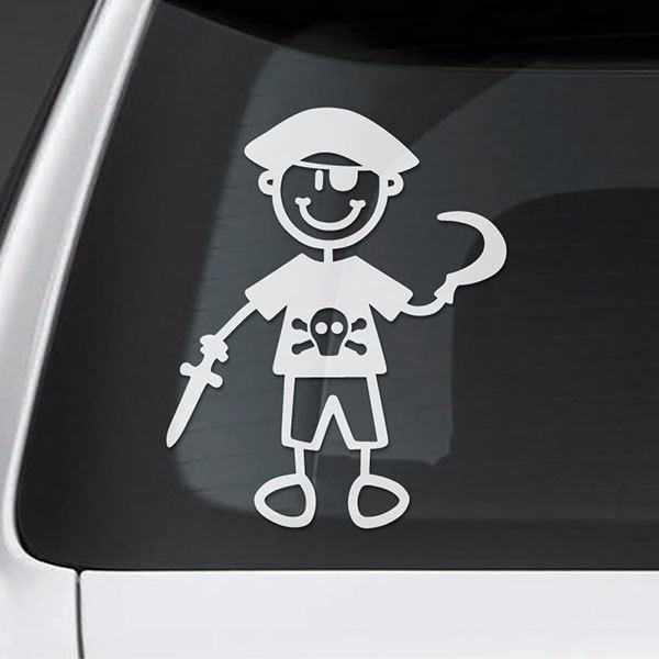 Autocollants: Pirate de l’enfant d’âge préscolaire 0