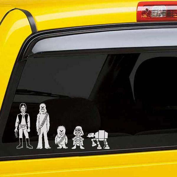 Autocollants: Kit 5X Famille Chewbacca