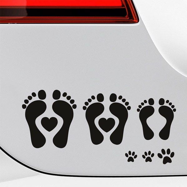 Autocollants: Kit 13 X Famille Footprints