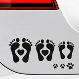Autocollants: Kit 13 X Famille Footprints 3