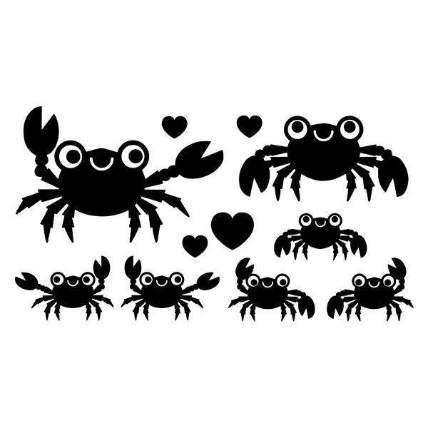 Autocollants: Kit 11X Crabes