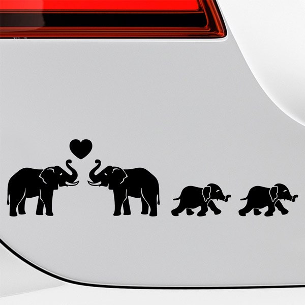 Autocollants: Kit 8X Éléphants