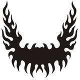 Autocollants: Hood Flames