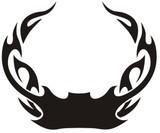 Autocollants: Hood Flames