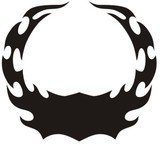 Autocollants: Hood Flames