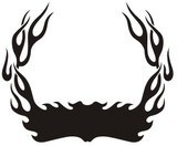 Autocollants: Hood Flames