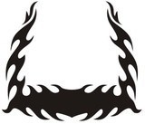 Autocollants: Hood Flames