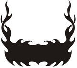 Autocollants: Hood Flames