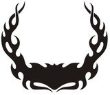 Autocollants: Hood Flames