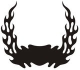 Autocollants: Hood Flames