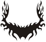 Autocollants: Hood Flames