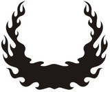 Autocollants: Hood Flames