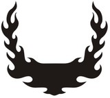Autocollants: Hood Flames