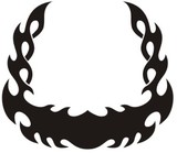 Autocollants: Hood Flames