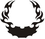 Autocollants: Hood Flames