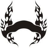 Autocollants: Hood Flames