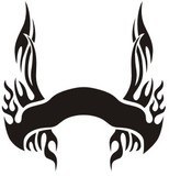 Autocollants: Hood Flames