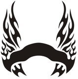 Autocollants: Hood Flames