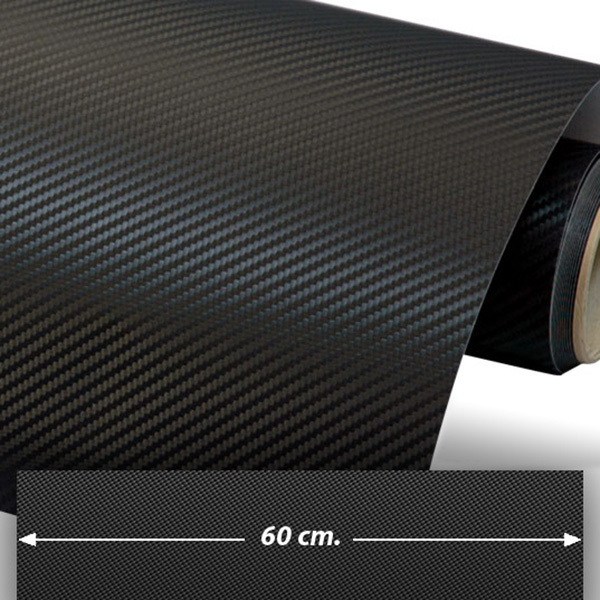 Autocollants: Film de fibre de carbone vinyle 60cm