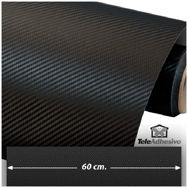 Autocollants: Film de fibre de carbone vinyle 60cm