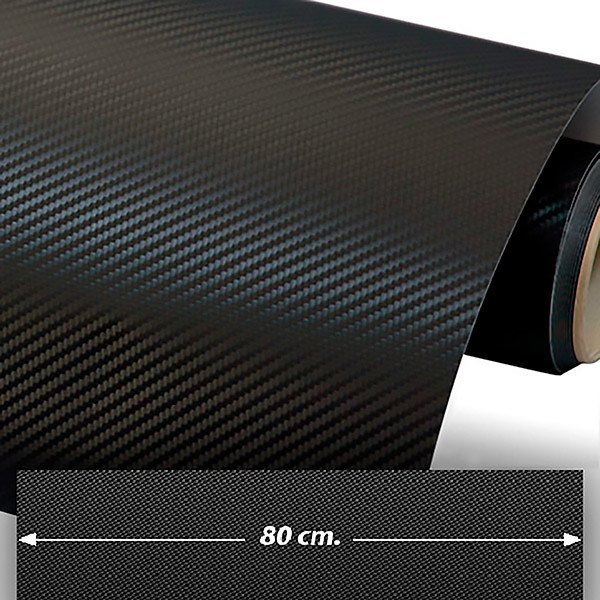 Autocollants: Film de fibre de carbone vinyle 80cm