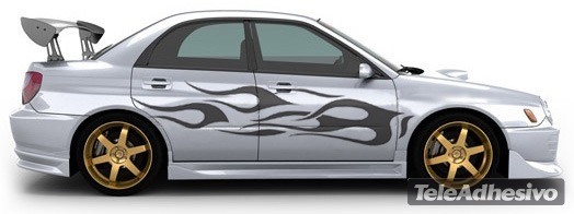 Autocollants: Flaming Kit 2