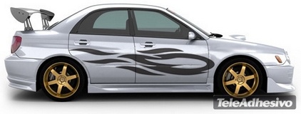 Autocollants: Kit Flaming 9 2