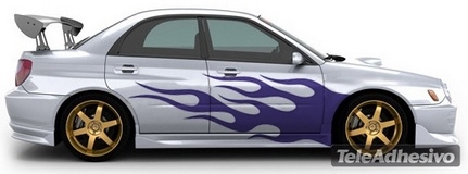 Autocollants: Flaming Kit 10 2