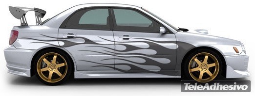 Autocollants: Flaming kit 16