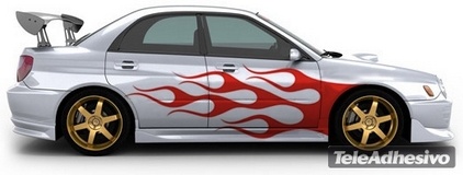 Autocollants: Kit Flaming 18 2