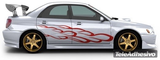 Autocollants: Kit Flaming 28