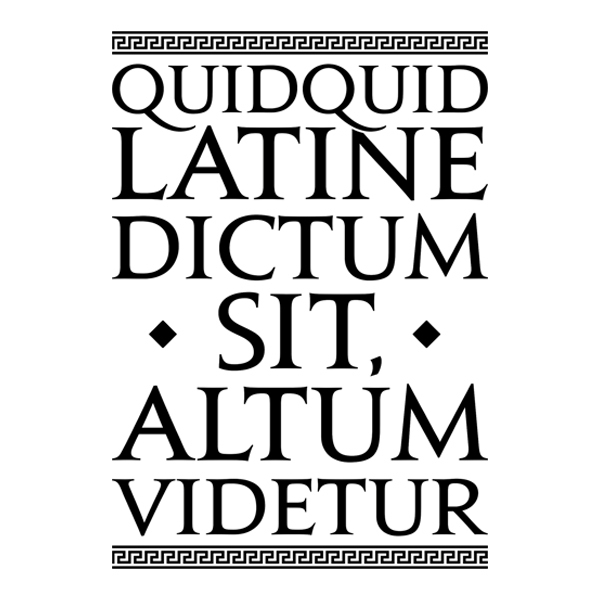 Stickers muraux: Tout ce qui est dit en latin