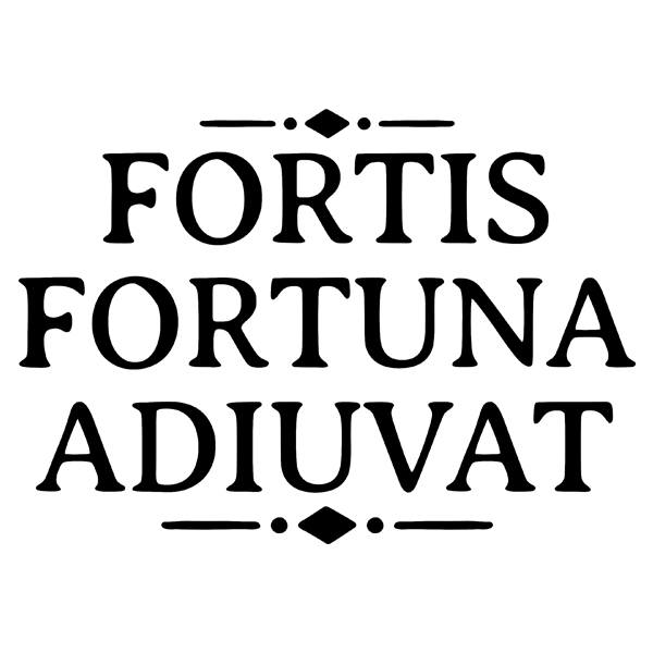 Stickers muraux: Fortis fortuna adiuvat