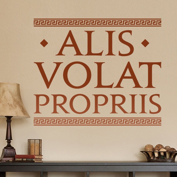Stickers muraux: Alis Volat Propriis