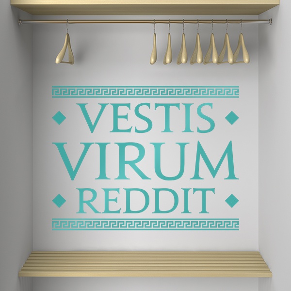 Stickers muraux: Vestis Virum Reddit