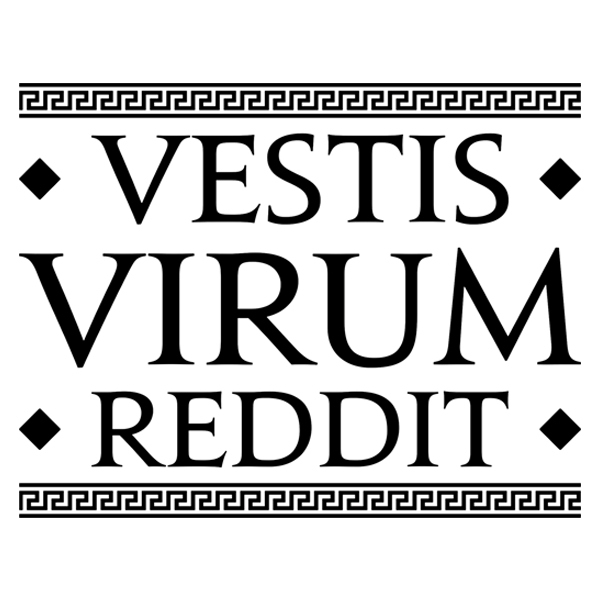 Stickers muraux: Vestis Virum Reddit