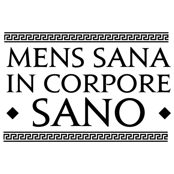 Stickers muraux: Mens Sana In Corpore Sano
