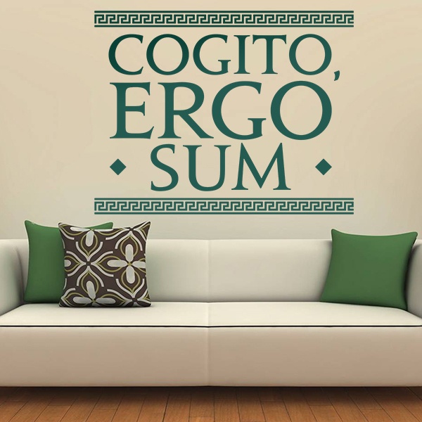 Stickers muraux: Cogito Ergo Sum