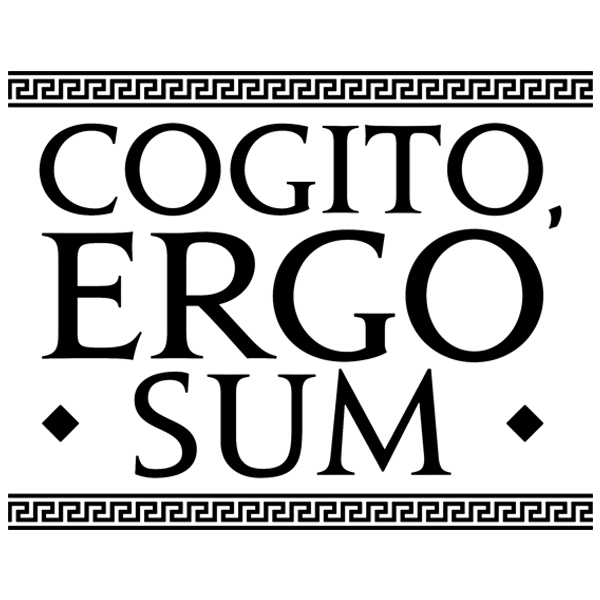 Stickers muraux: Cogito Ergo Sum