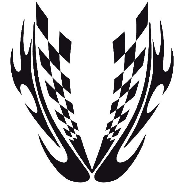 Autocollants: Bonnet tribal 11