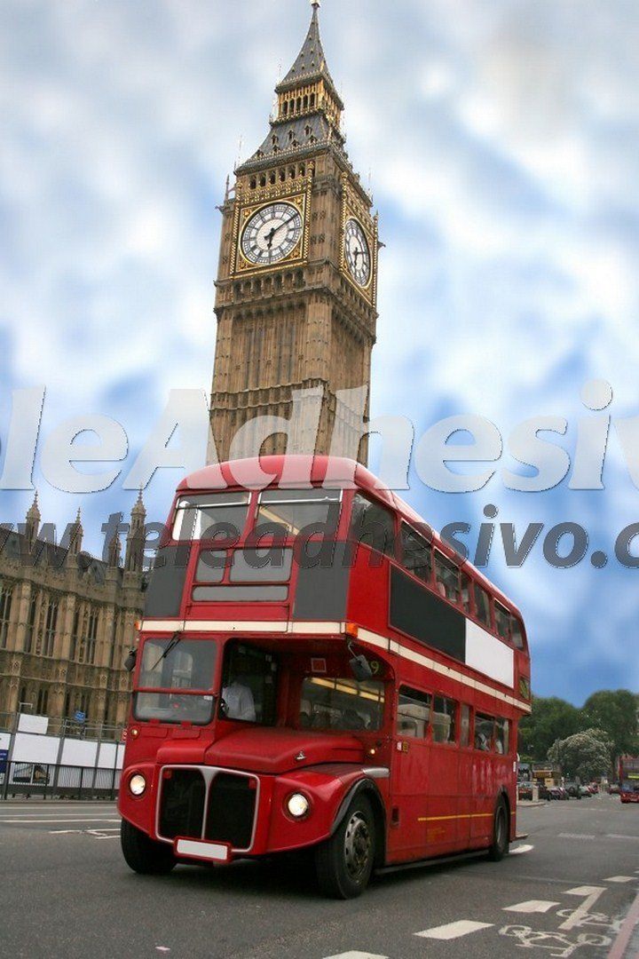 Poster xxl: Big Ben et bus britannique