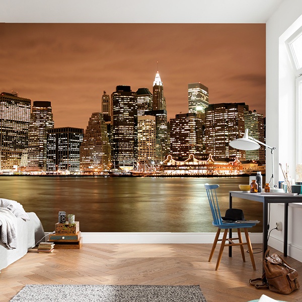 Poster xxl: New York Skyline dans la nuit 0