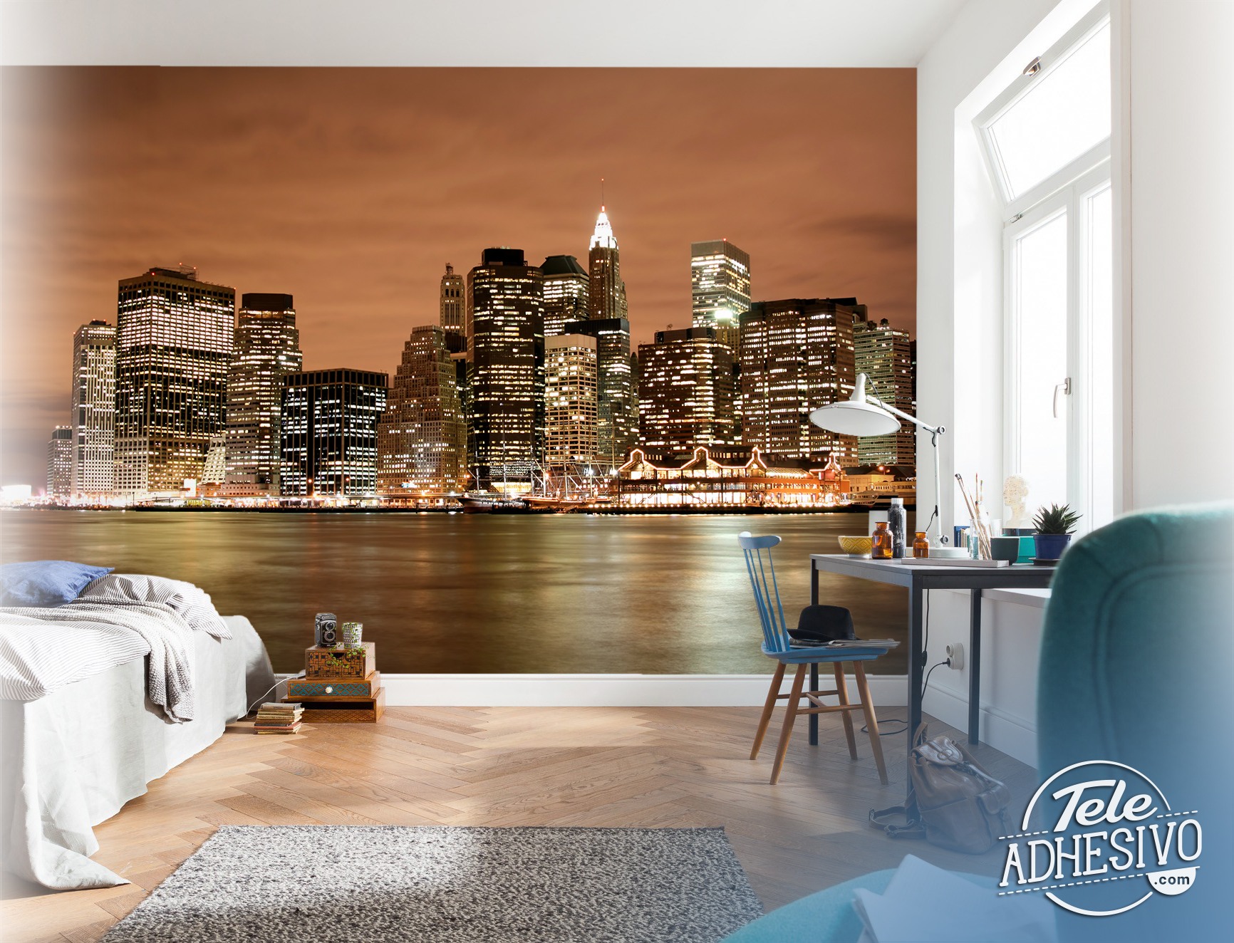 Poster xxl: New York Skyline dans la nuit