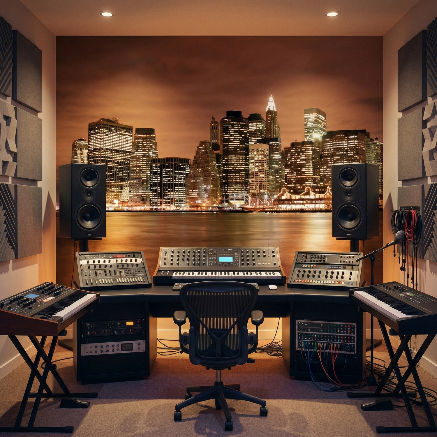 Poster xxl: New York Skyline dans la nuit