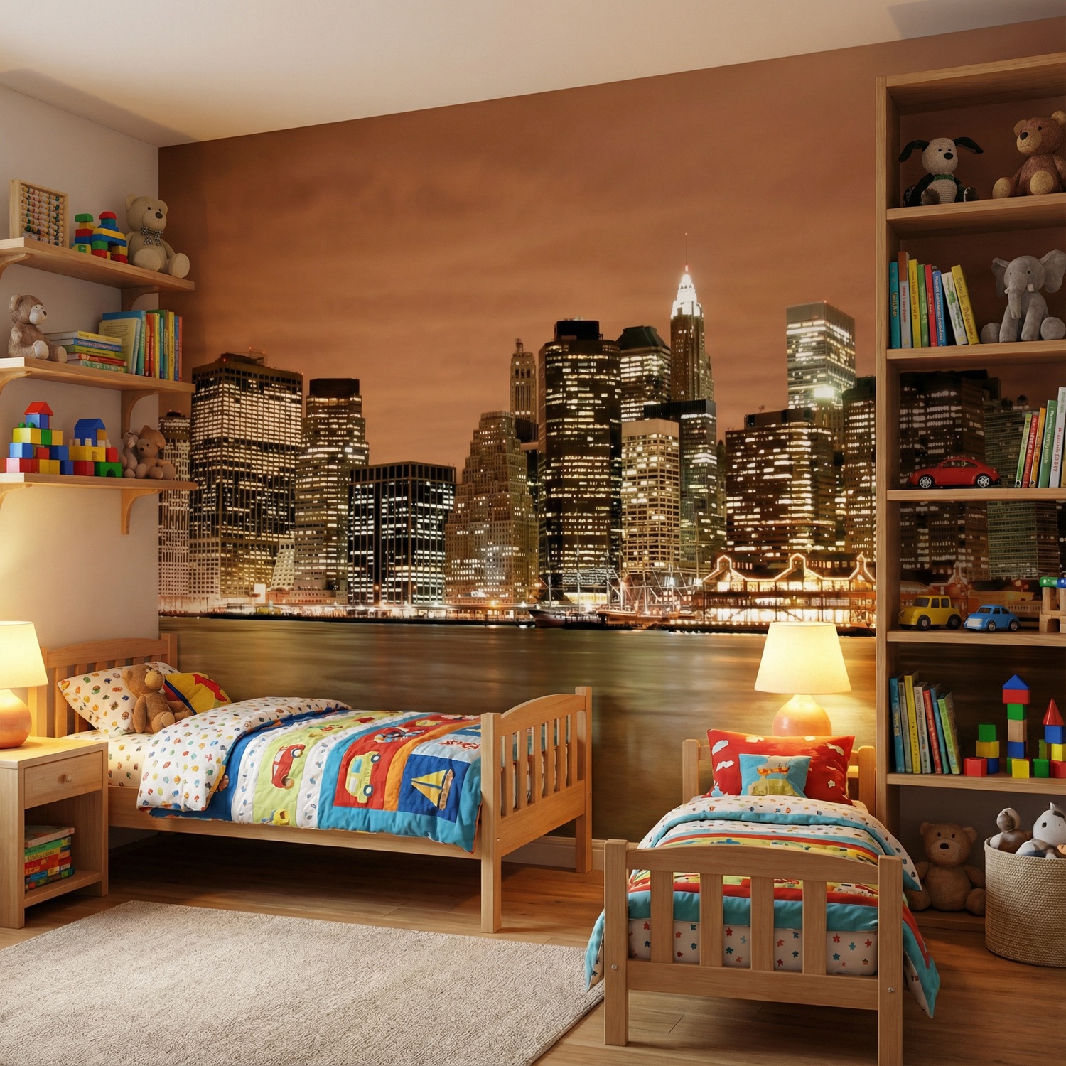 Poster xxl: New York Skyline dans la nuit