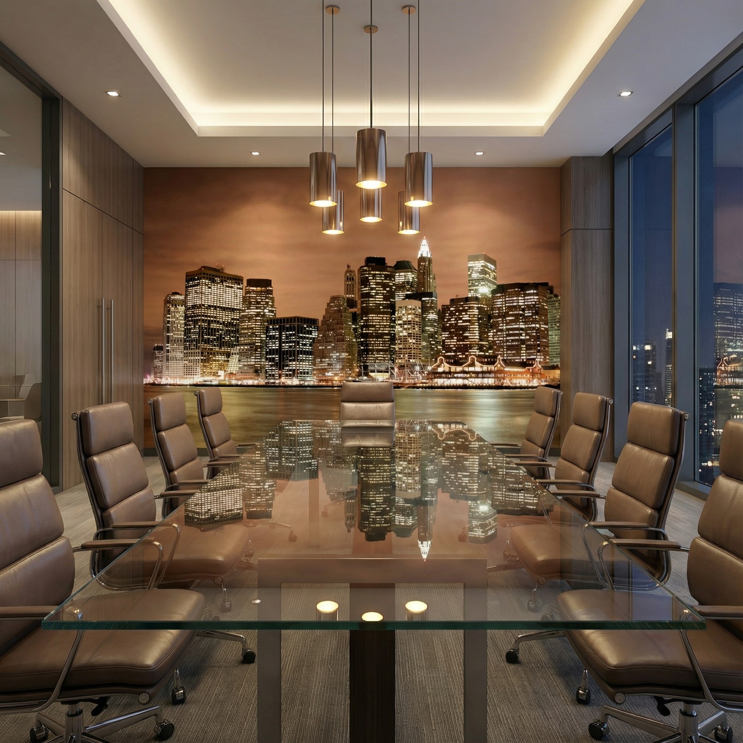 Poster xxl: New York Skyline dans la nuit