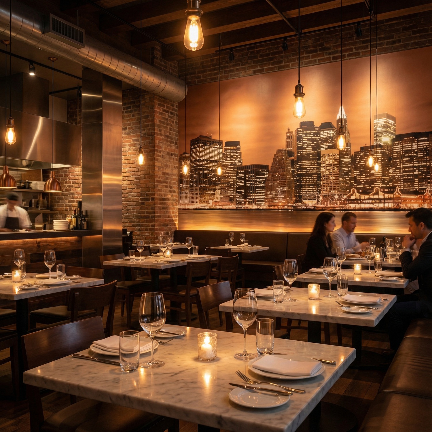 Poster xxl: New York Skyline dans la nuit