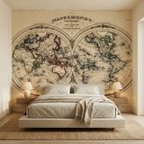 Poster xxl: Map monde 1848 13