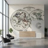 Poster xxl: Map monde 1848 14